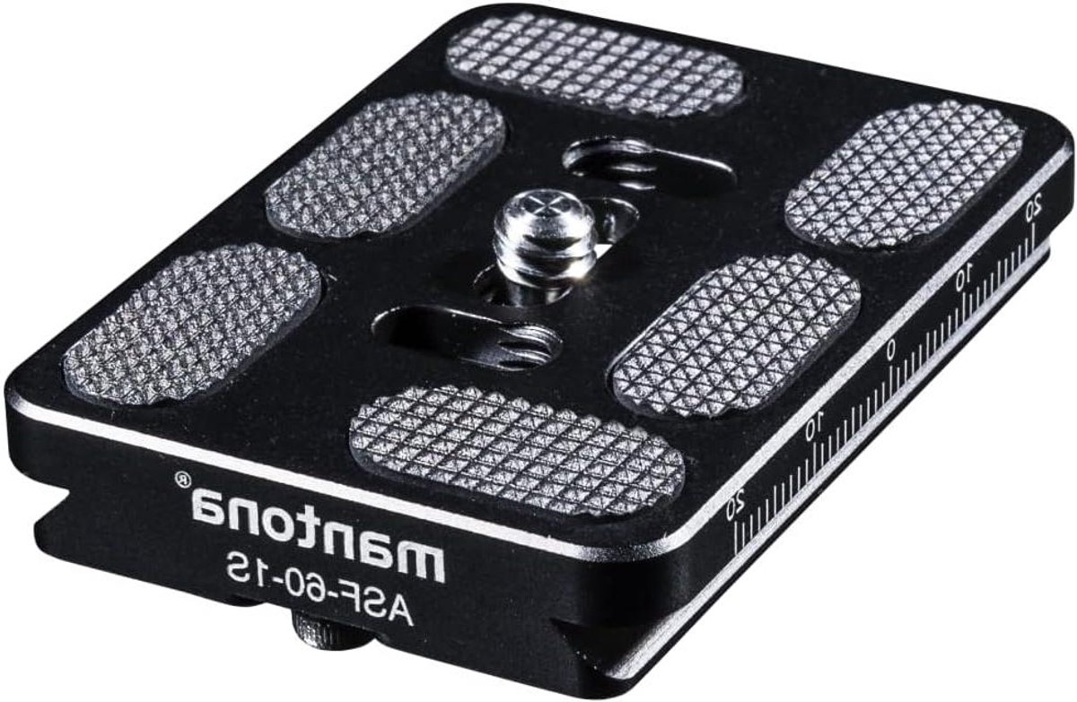 Snelwisselplaat - Snelsluitplaat - Camera Bevestigen - Arca Swiss Compatibel - 60 mm - Zwart