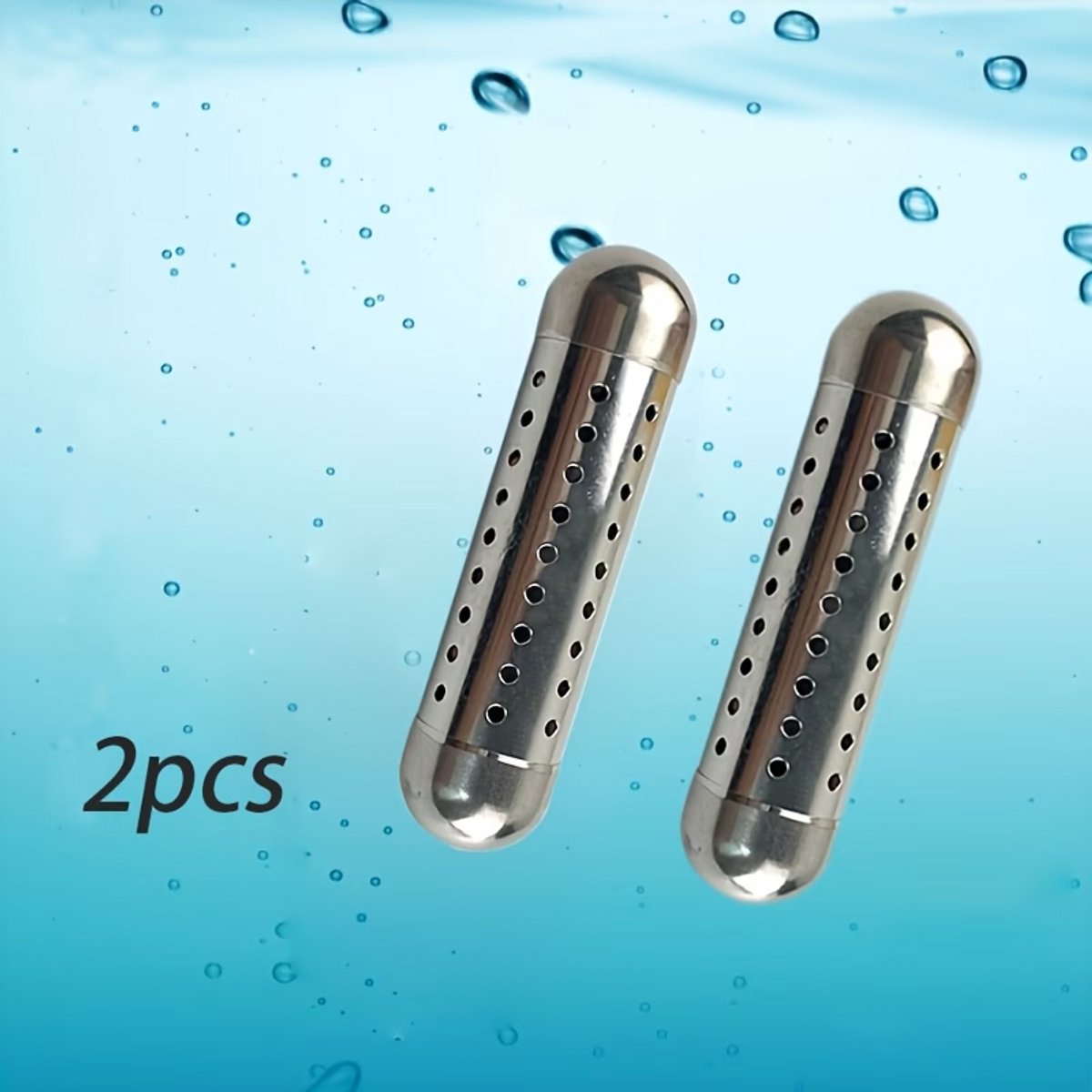 Hydrogen Water Sticks (2 Stuks) – Draagbare Water Filter Staaf met Mineralen en RVS Design