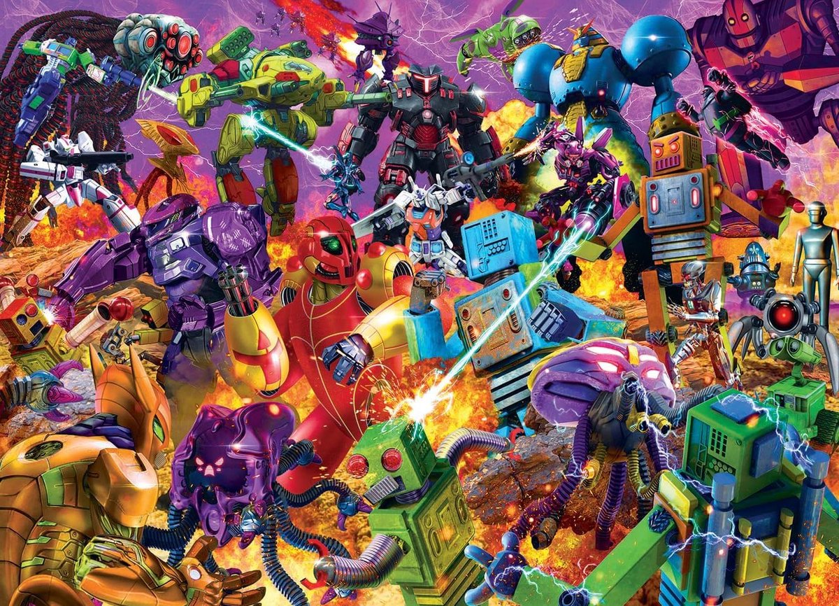 Mecha Robot Puzzel - Legpuzzel Volwassenen - Ontspannende Uitdaging - 1000 Stukjes - Eén Maat - Meerkleurig