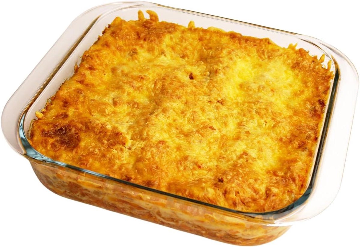 Glazen Bakplaat - Ovenschaal Glas - Oven Gebruik - Gehard Glas - 9x9 Inch - Helder