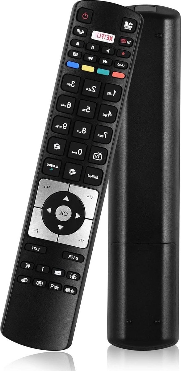 Afstandsbediening - Universele afstandsbediening - TV bedienen - Geen programmering vereist - 18.54 x 5.84 x 1.52 cm - Zwart