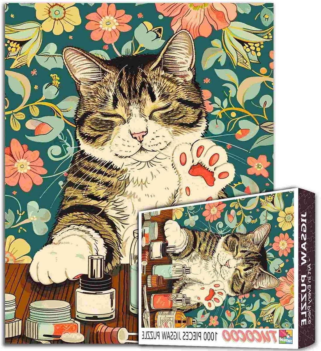 Puzzel 1000 Stukjes - Legpuzzel Volwassenen - Ontspannen Thuis - Gerecycled Karton HD Poster - 50 cm x 70 cm