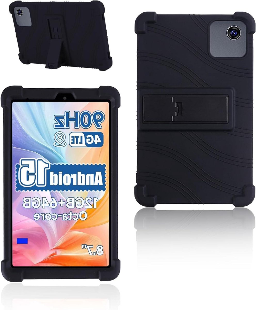 Tablethoes - Beschermhoes tablet - Tablet beschermen - Zachte siliconen - 87 inch - Zwart