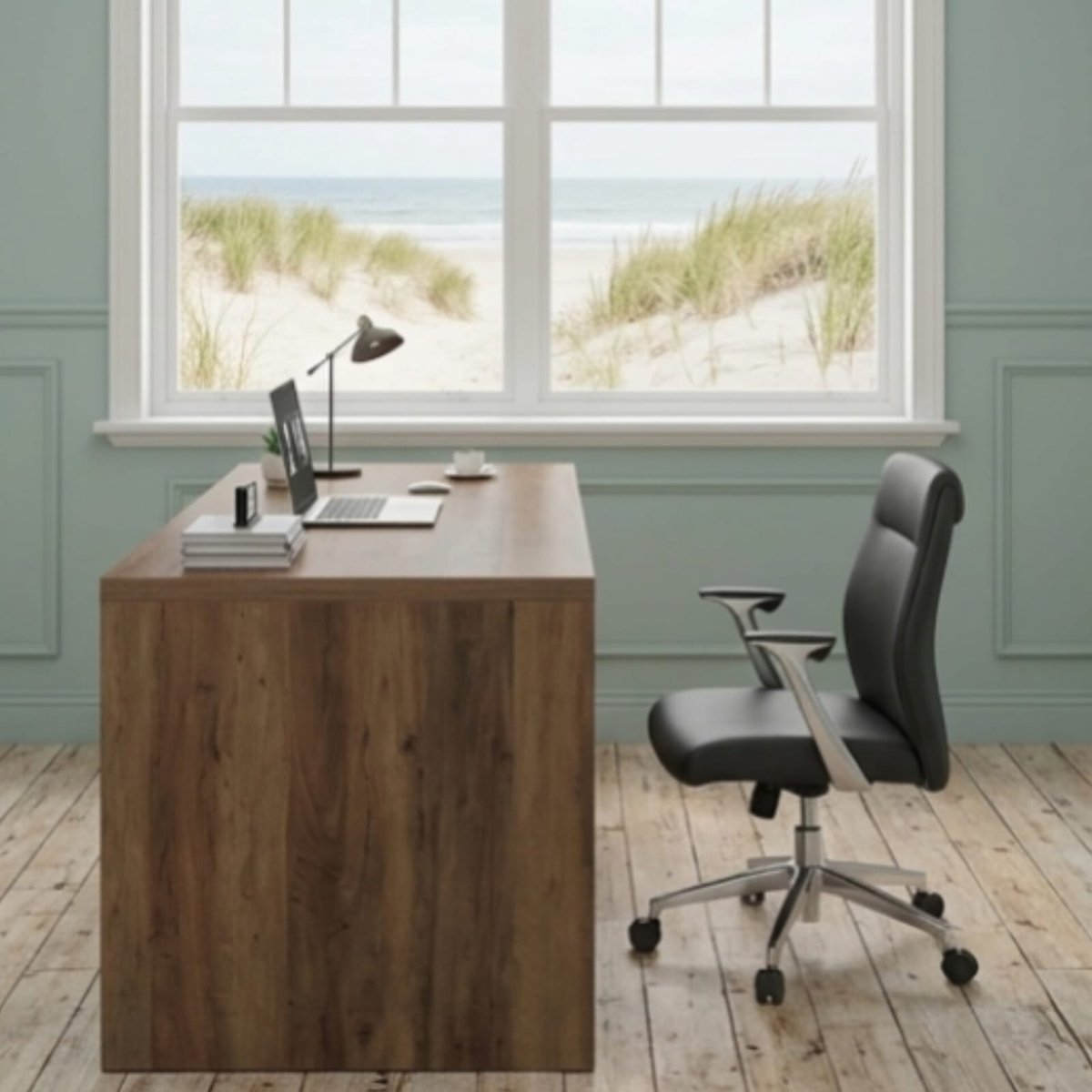 Hoekbureau L-vorm 140x50x76 cm Rustiek Eiken met 3 Laden – Houten Bureau met Opbergruimte, Computerbureau & Werktafel voor Thuiswerkplek en Kantoor – Urbanhome