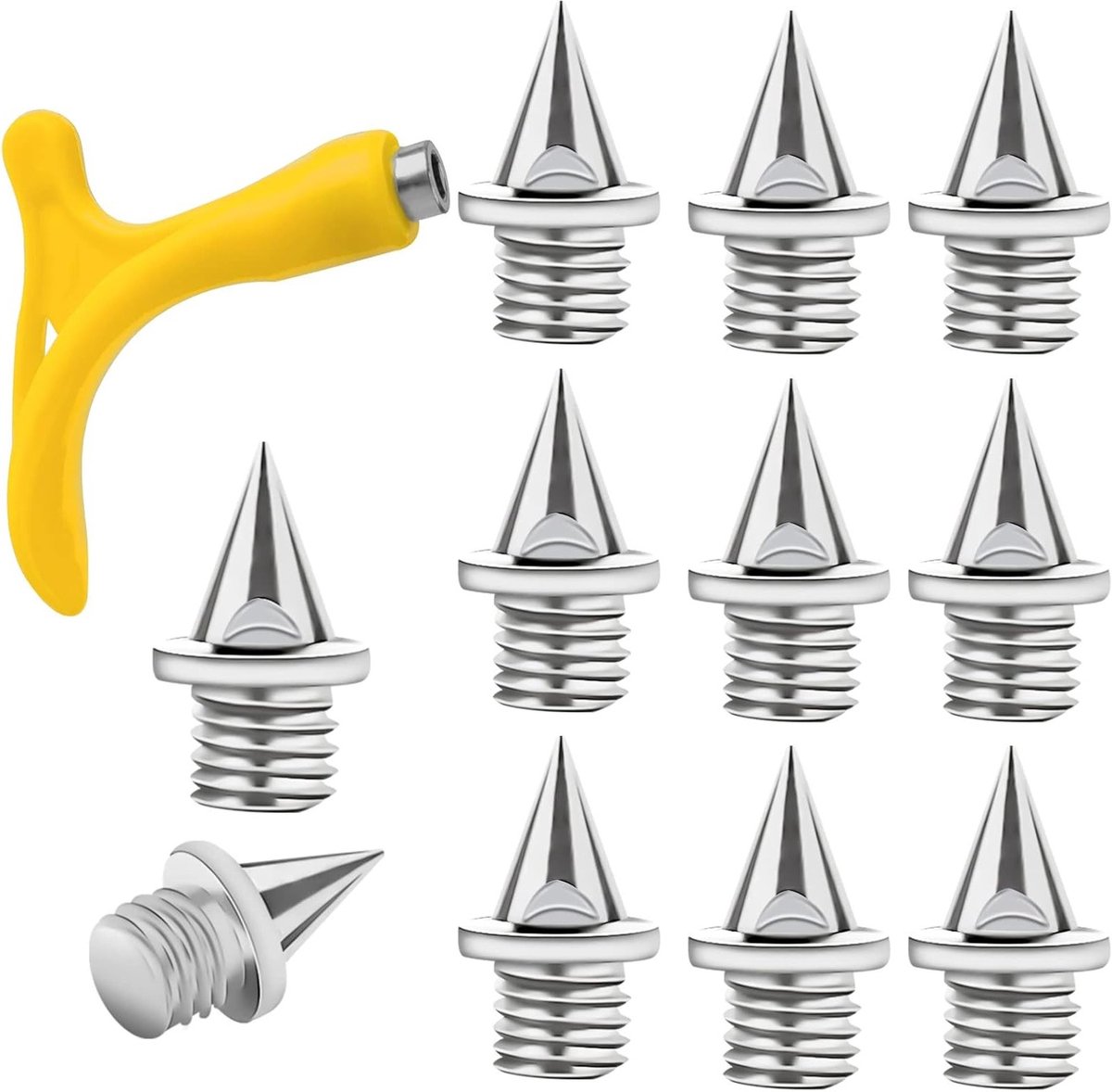 120 Stuks 6mm Track Spikes met 1 Spy Wrench, Ideaal voor Crosscountry en Trainingschoenen, Perfect voor Jogging en Hardlopen