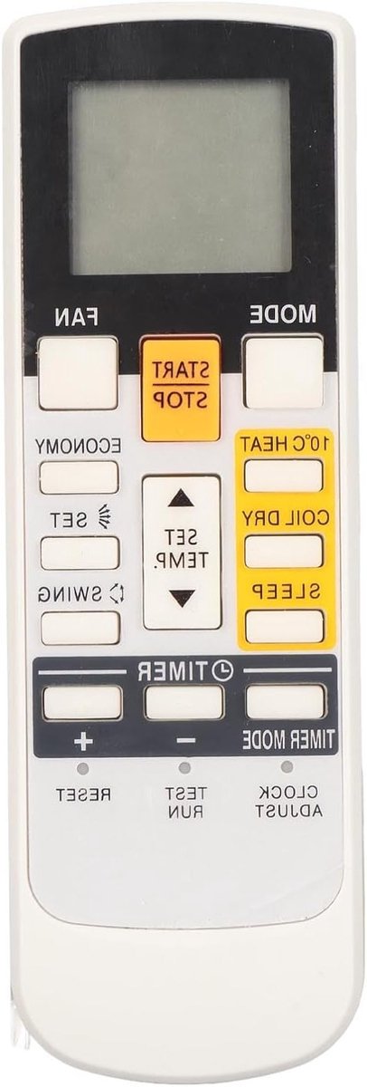 Allecto- Airconditioner Afstandsbediening - Universele Vervanging - Fujitsu - AR-RAE1E AR-RAE2U AR-RAE1U AR-RAH2U AR-RAC1C AR-RCD1C - Compatibel met Fujitsu Modellen - Zwart