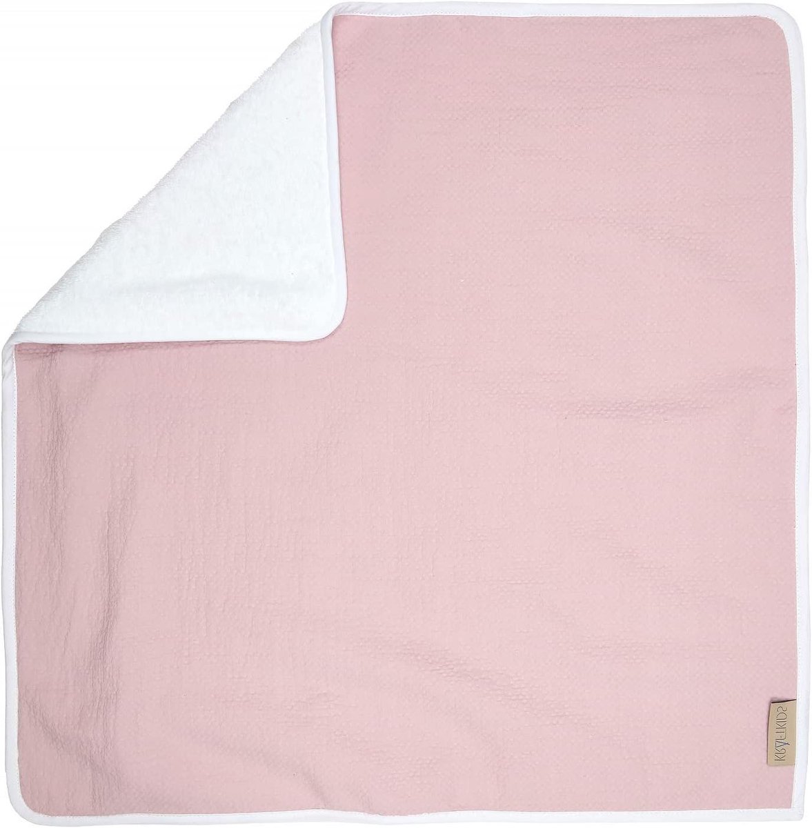 Luiertafelonderlegger - Aankleedmat verschoningsmatje - Baby verschonen - Waterdicht 3-laags systeem - 60 cm x 60 cm - Roze