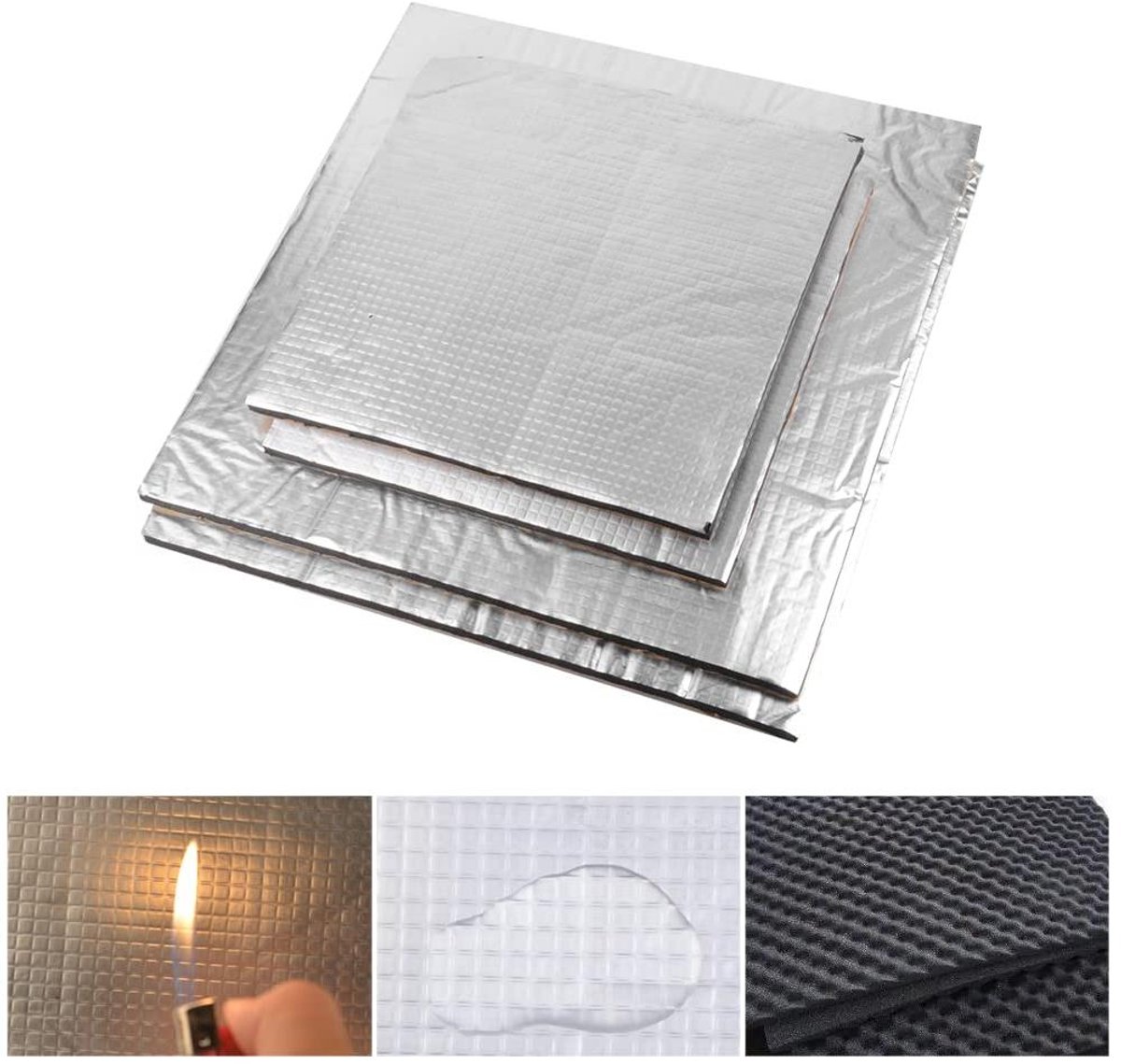 3D Printer Isolatie - Verwarmingsbed Mat - Energie Besparen - Zelfklevend Schuim - 200x200mm 2 stuks - Zwart