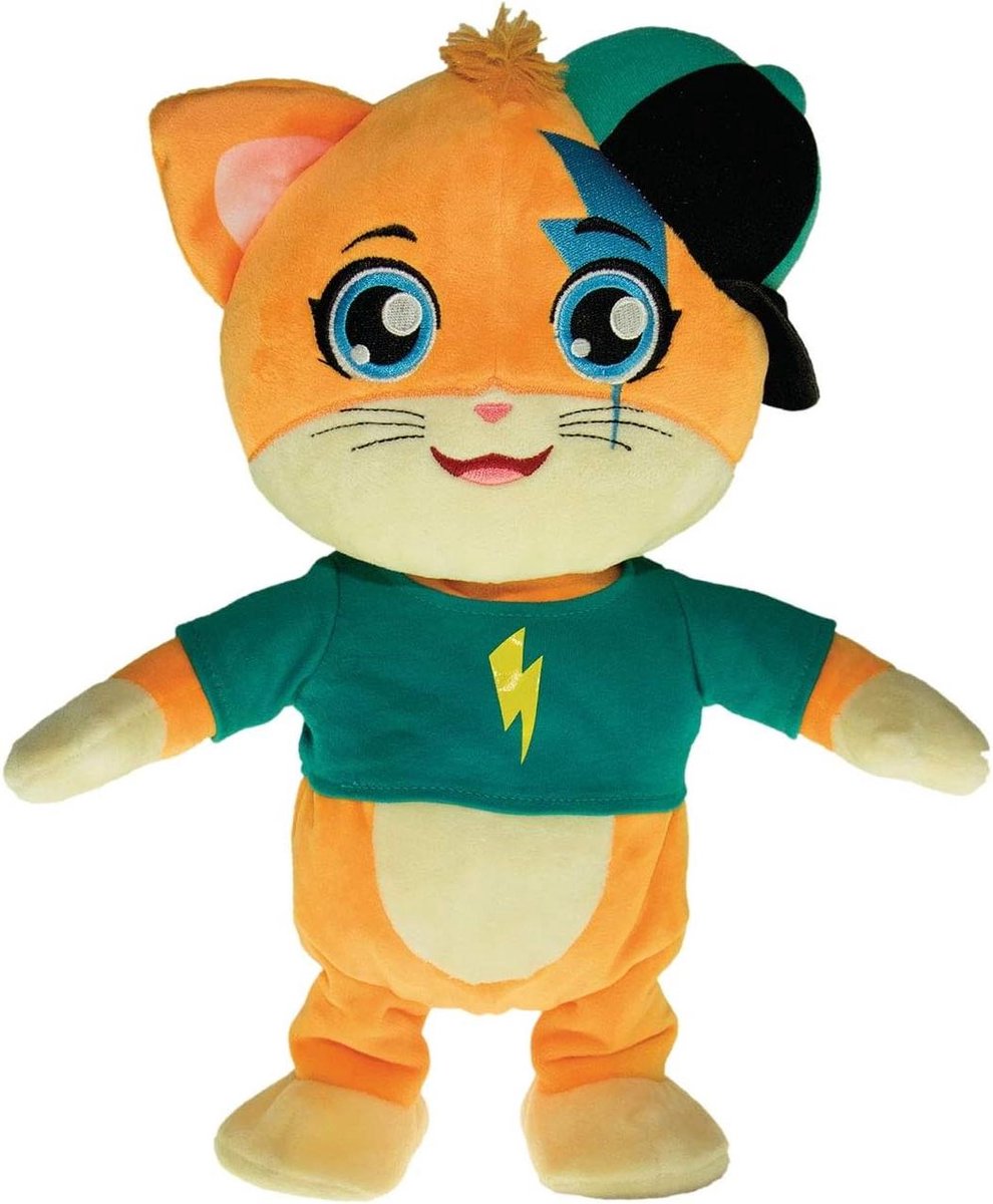 Dansende Lampo Speelfiguur - 44 Cats Figuur - Kinderen Amuseren - Met Originele Tv Geluiden - 30 cm - Multicolor