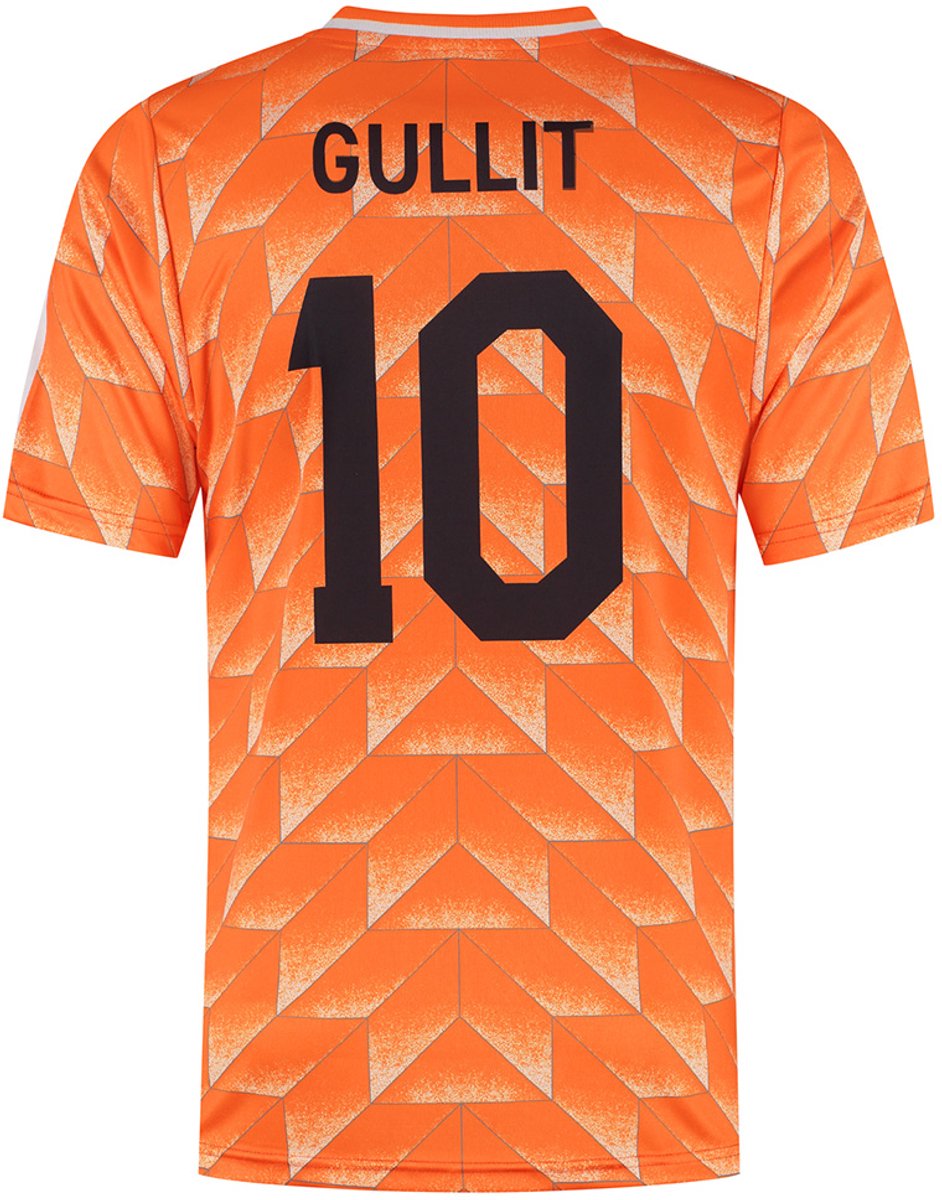 EK 88 Voetbalshirt Gullit - Nederlands Elftal - Oranje shirt - Nederlands Elftal Shirt - Voetbalshirts Kinderen - Jongens en Meisjes - Sportshirts - Volwassenen - Heren en Dames - Maat S