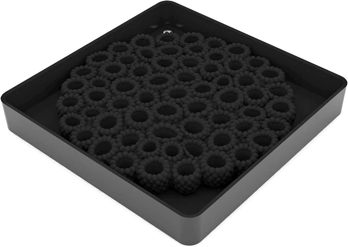 Siliconen Bakvorm - Vruchten Vorm Mal - Taarten Decoreren - Gedetailleerde Vorm - 19 cm - Zwart