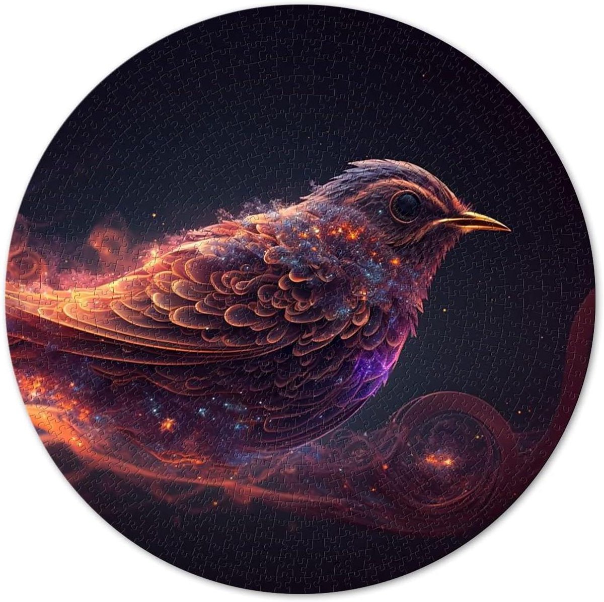 Ronde Puzzel - Legpuzzel Karton - Ontspannend Spel - Levendige Afbeeldingen - 67.5x67.5cm - Sparrow