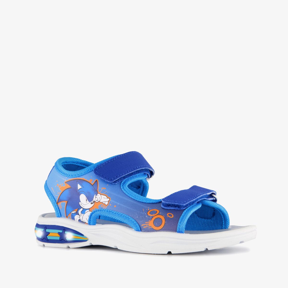 Sonic jongens sandalen met lichtjes blauw - Maat 30