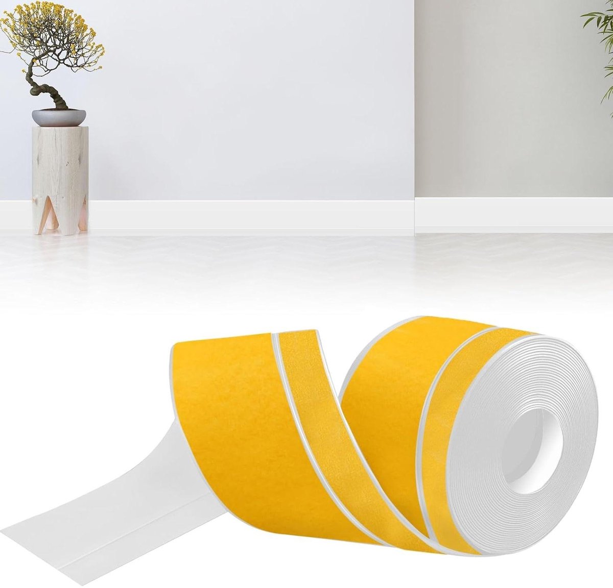 Zelfklevende Plinten - PVC Plinten - Keuken en Badkamer - Waterdicht en Oliebestendig - 18 meter - Wit