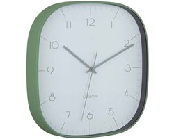 Karlsson Wandklok Grato Cuadrado - Jungle groen - 4.3x29x29cm - Wandklok Modern