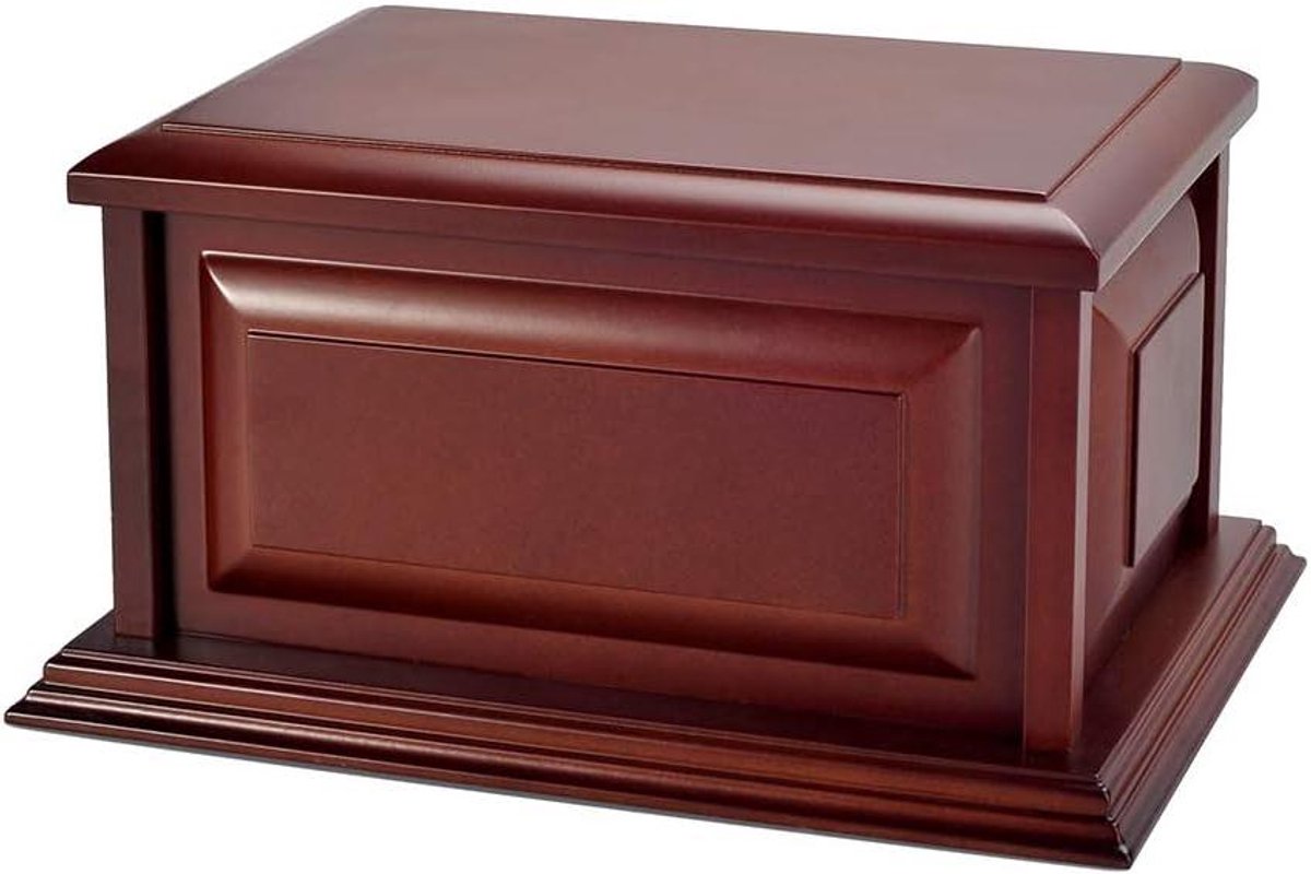 Houten Urn - Crematie Urn - As Bewaren - MDF Materiaal - 220 cu.in. - Kersen