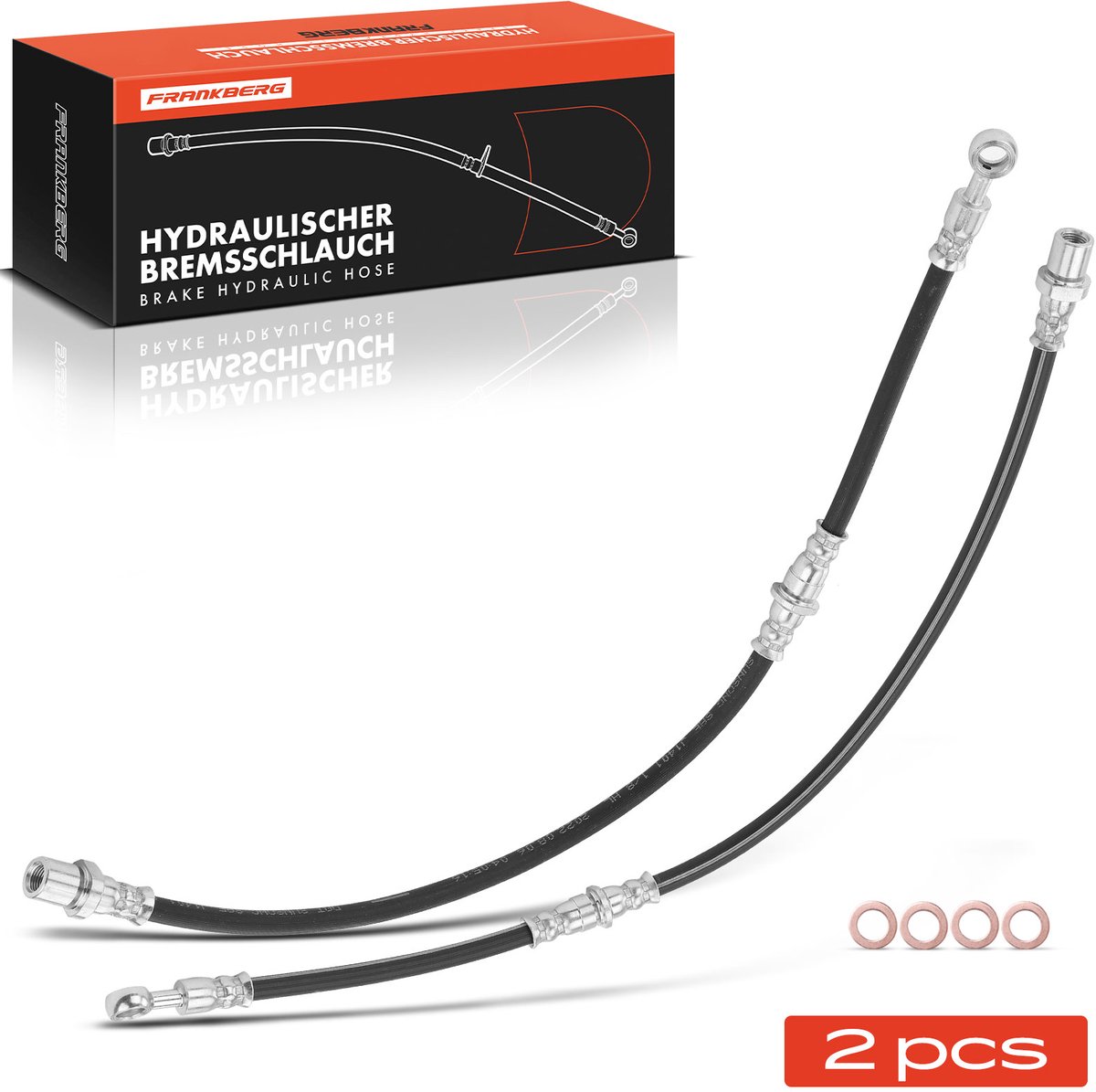 Frankberg 2x remslang voor links/rechts voor Subaru Forester SF 2.0L