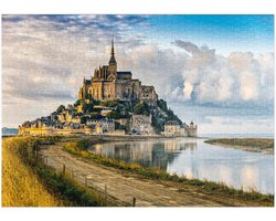 Legpuzzel Mont Saint-Michel - Frankrijk Puzzel - Ontspanning Thuis - Hoge Resolutie Print - 1000 Stukjes - Meerdere Kleuren