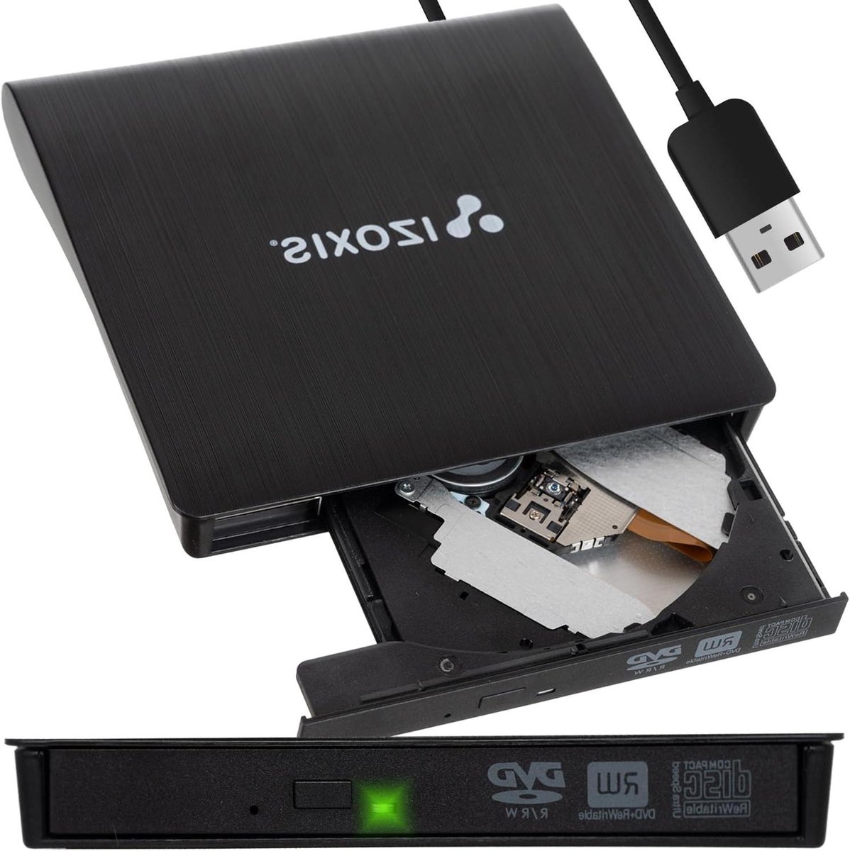 Externe CD DVD Brander - Optische Drive - Media Afspelen Branden - Compact Draagbaar Ontwerp