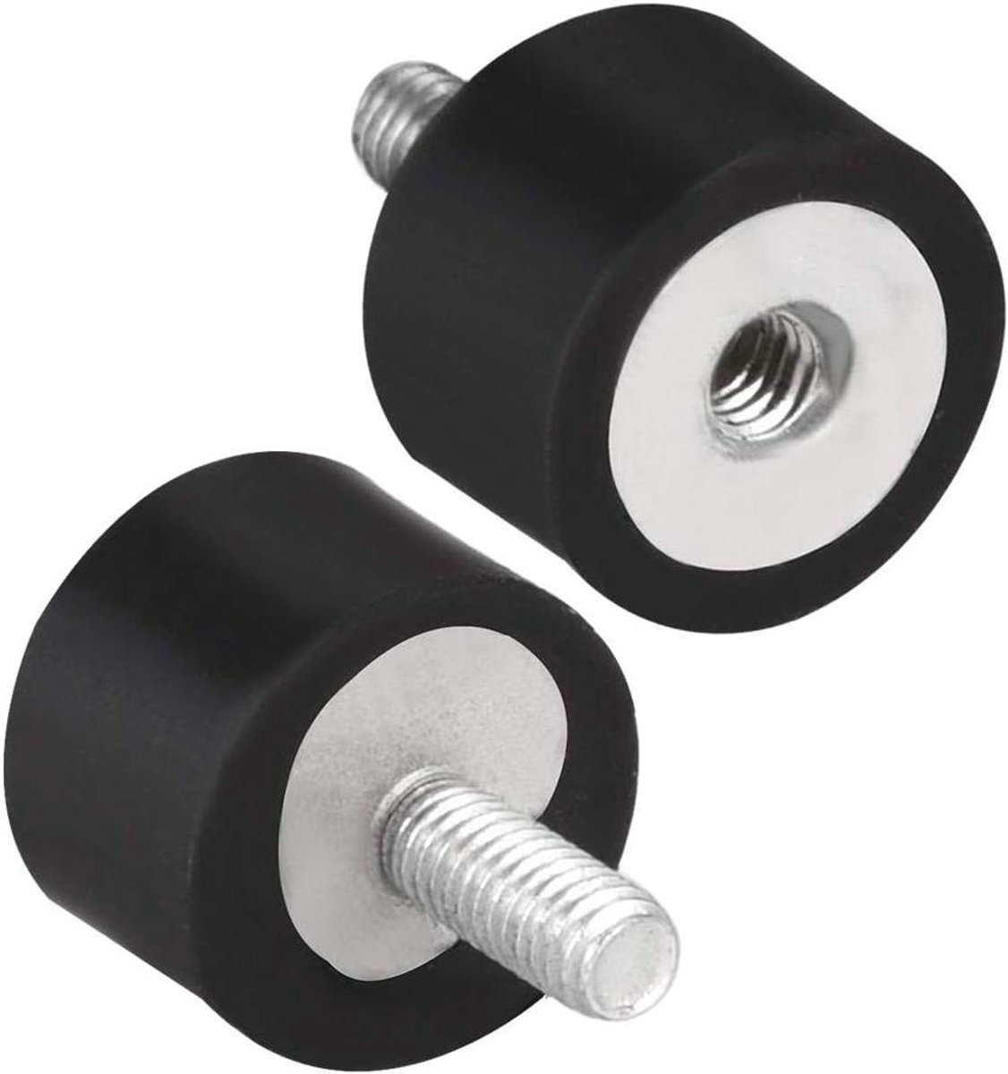 Rubberen Trillingsdempers - Schokdempers Buffer - Apparaten Stabiliseren - Metaal Rubber Constructie - 15 x 15 mm - Zwart