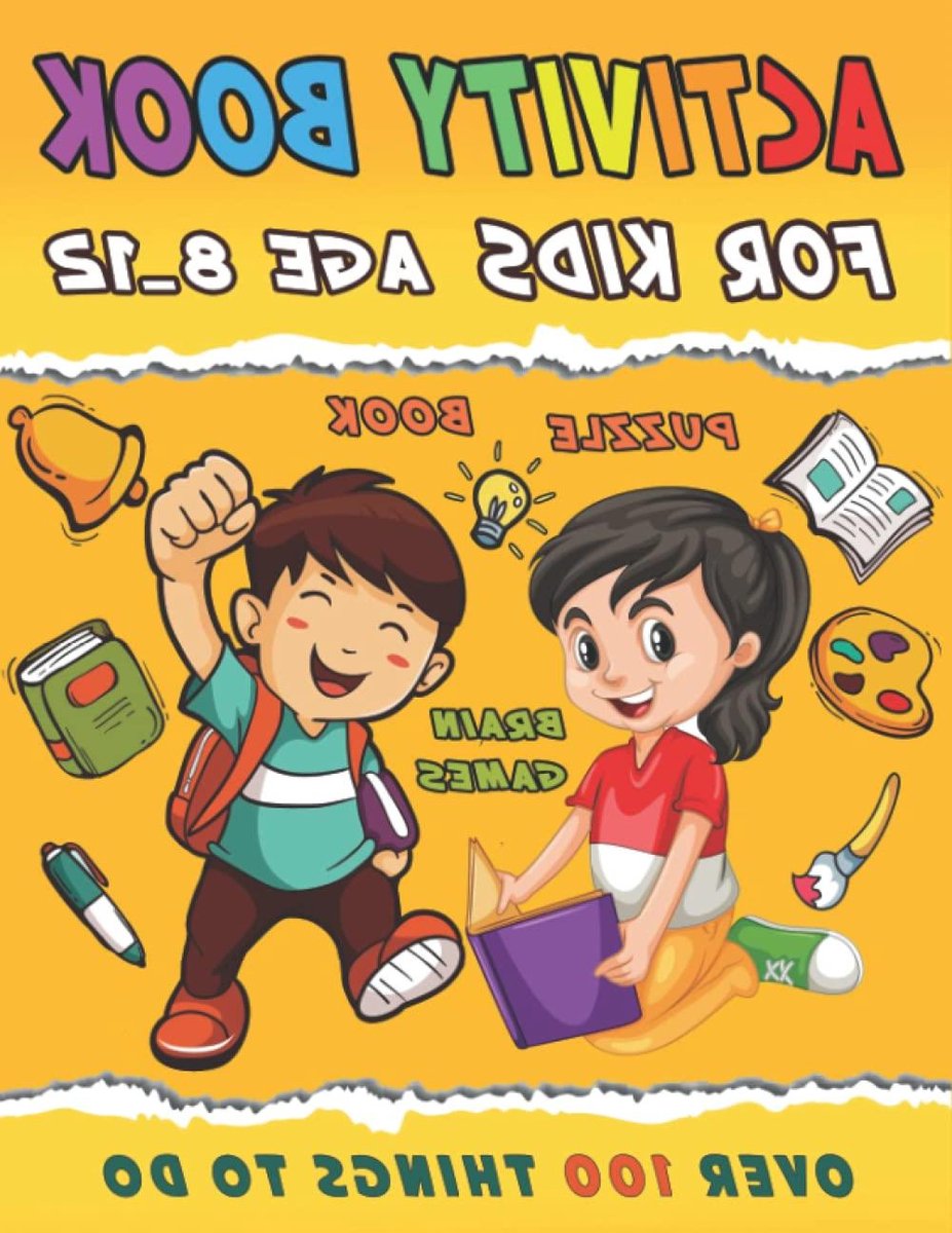 Kinder Activiteitenboek - Puzzelboek Kinderen - Hersenen Trainen - Meer Dan 100 Pagina's - 28 cm - Multicolor