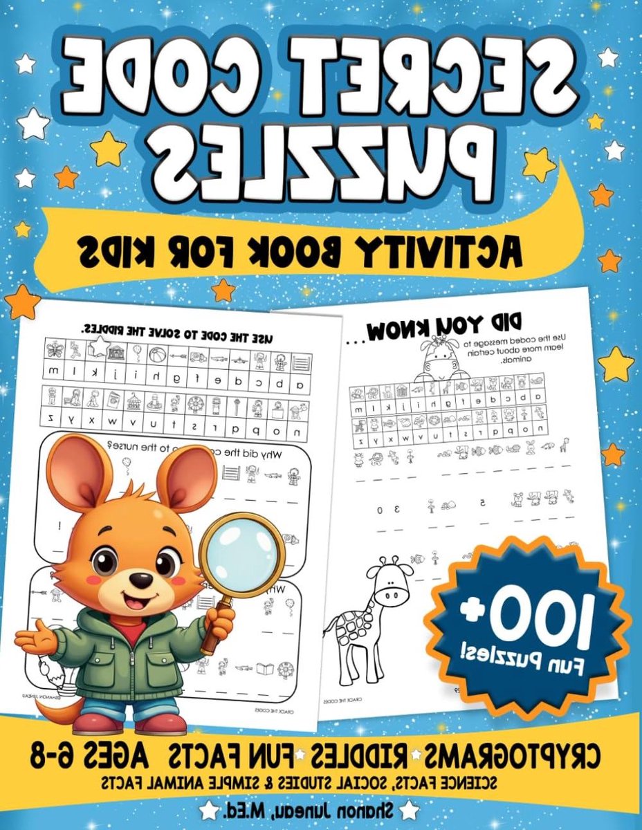 Geheime Code Puzzels - Kinder Puzzelboek - Hersenkrakers Oplossen - Meer Dan 100 Puzzels - 107 Pagina's - Niet Van Toepassing