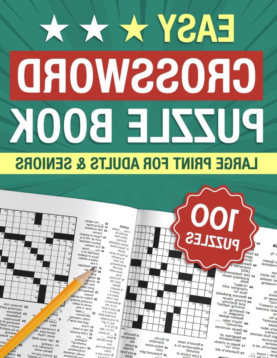 Kruiswoordpuzzels Boek - Puzzelboek Volwassenen Seniors - Hersenen Trainen - Extra Grote Letters - 21.59 x 27.94 cm - Niet gespecificeerd