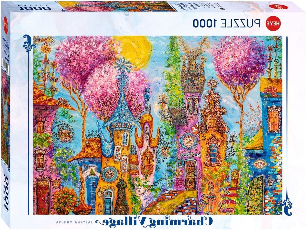 Puzzel 1000 Stukjes - Landschap Puzzel - Ontspannen Puzzelen - Gedetailleerd Ontwerp - 50 x 70 cm - Geel