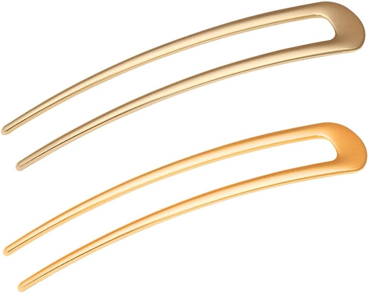 U-vormige Metalen Haarclips voor Dikker Haar, Set van 2, Haaraccessoires voor Bruiloften en Speciale Gelegenheden, Geschikt voor Alle Haartypes