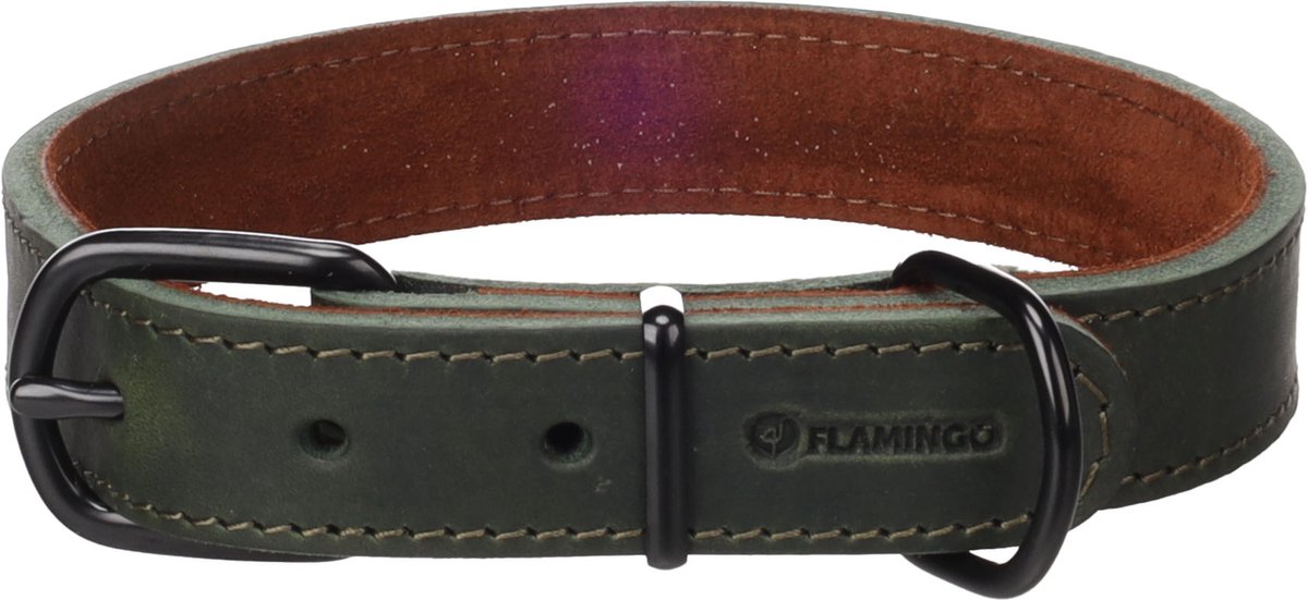 Hond Halsband Montana Groen M / L 38,5-48,5cm 25mm
