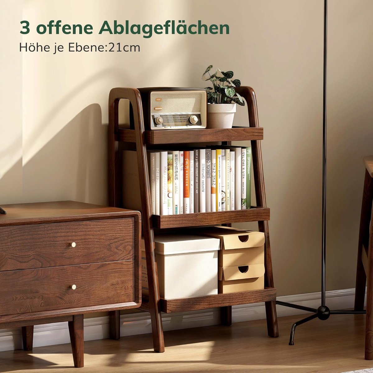 Luxe Bijzettafel – Eiken – 45x32x80 cm – Industrohome