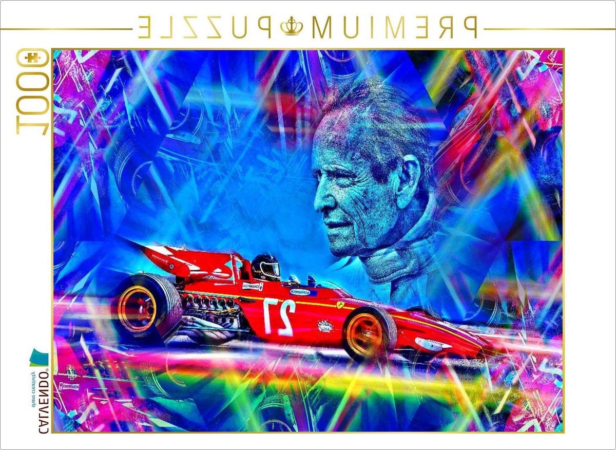 Ferrari 312B Puzzel - Raceauto Puzzel - Ontspannend Puzzelen - Cultstatus Jaren 70 - 1000 Stukjes 64 x 48 cm