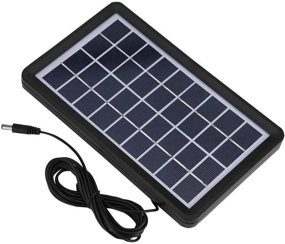 Zonnepaneel - Zonnecel Oplader - Opladen Buiten - Hoge Lichtdoorlatendheid - 9V 3W - Zwart