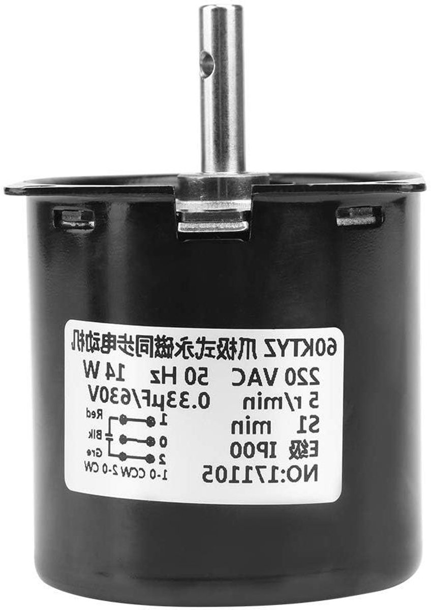 Synchrone Motor - Motor Vervanging - Apparaten Aansturen - Stabiel Toerental - 5 RPM - Metaal