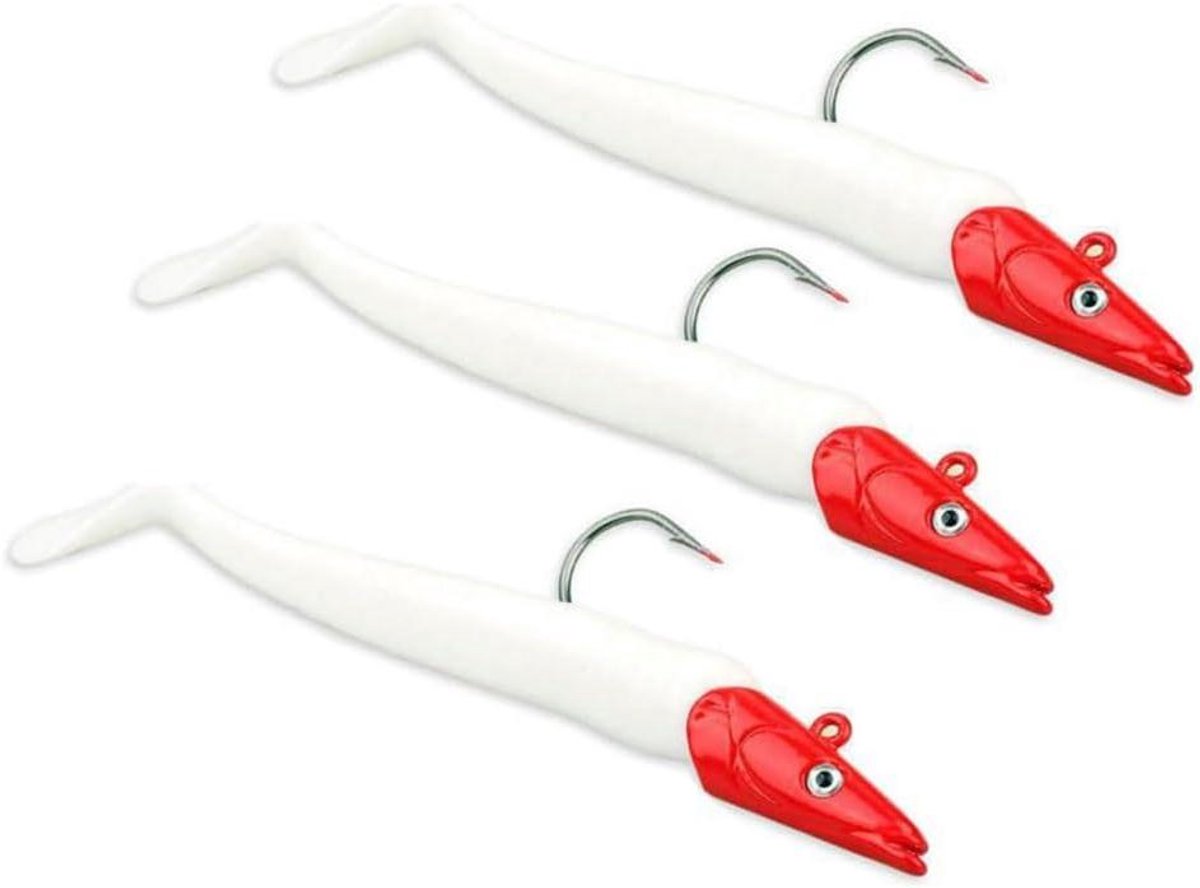 Zacht Visaas - Swimbaits Kunstaas - Vissen Op Baars - Afneembare Staart - 11 cm 19 g - Rood