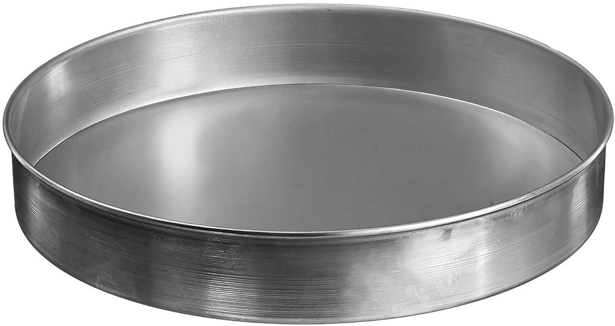 Pizza Pan - Bakplaat Pizzabodem - Zelf Pizza Bakken - Aluminium Materiaal - 31 cm - Zilver