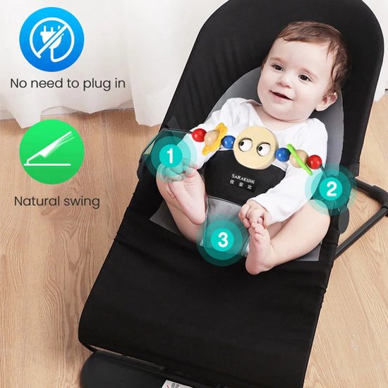 Betaalbare Goederen® Wippertje - Lichtgrijs - Wipstoel - Wipstoel Baby - Wipstoeltjes - Wipstoel Elektrisch - Wipstoeltjes Voor Baby van Betaalbare Goederen — afbeelding 4