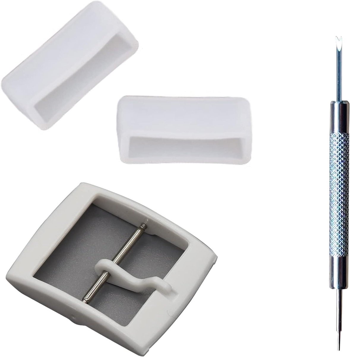 Horlogeband Sluiting - Band Houder Lus - Horlogeband Beveiligen - Vervangende Onderdelen - 17mm 19mm 20mm - Zwart