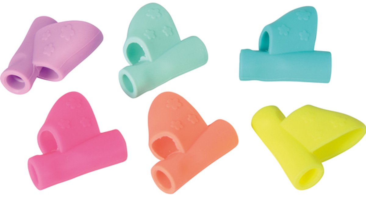 Eduplay pen grip set - schrijfhulp siliconen 12 stuks voor kinderen.