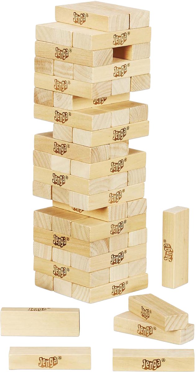 Jenga Vernieuwde Editie met digitale dobbelsteen Gezelschapsspel Officiële +6. — afbeelding 9