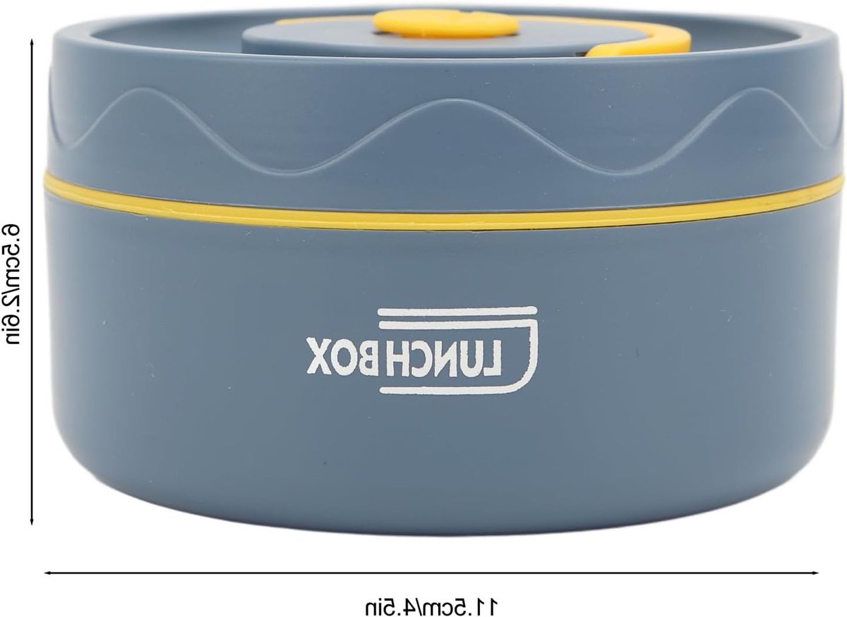 Thermische Kookpot 420ml - Dubbele Laag, RVS, Rond - Ideaal voor Warme Maaltijden Thuis en Onderweg