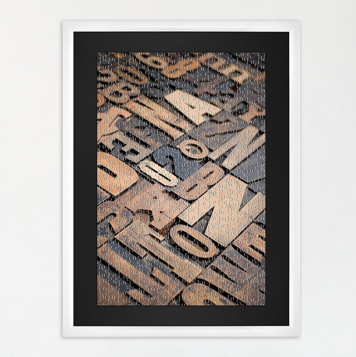 Puzzel Frame - Puzzeldisplay Lijst - Puzzels Presenteren - Dubbelzijdig omslagpapier - 20 x 27 inch - Wit