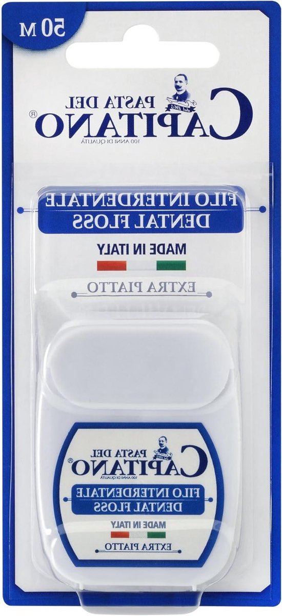 Interdentaal Garen - Tandenstoker Draad - Mondhygiëne Verbeteren - Extra Plat Ontwerp - 30 g - Wit