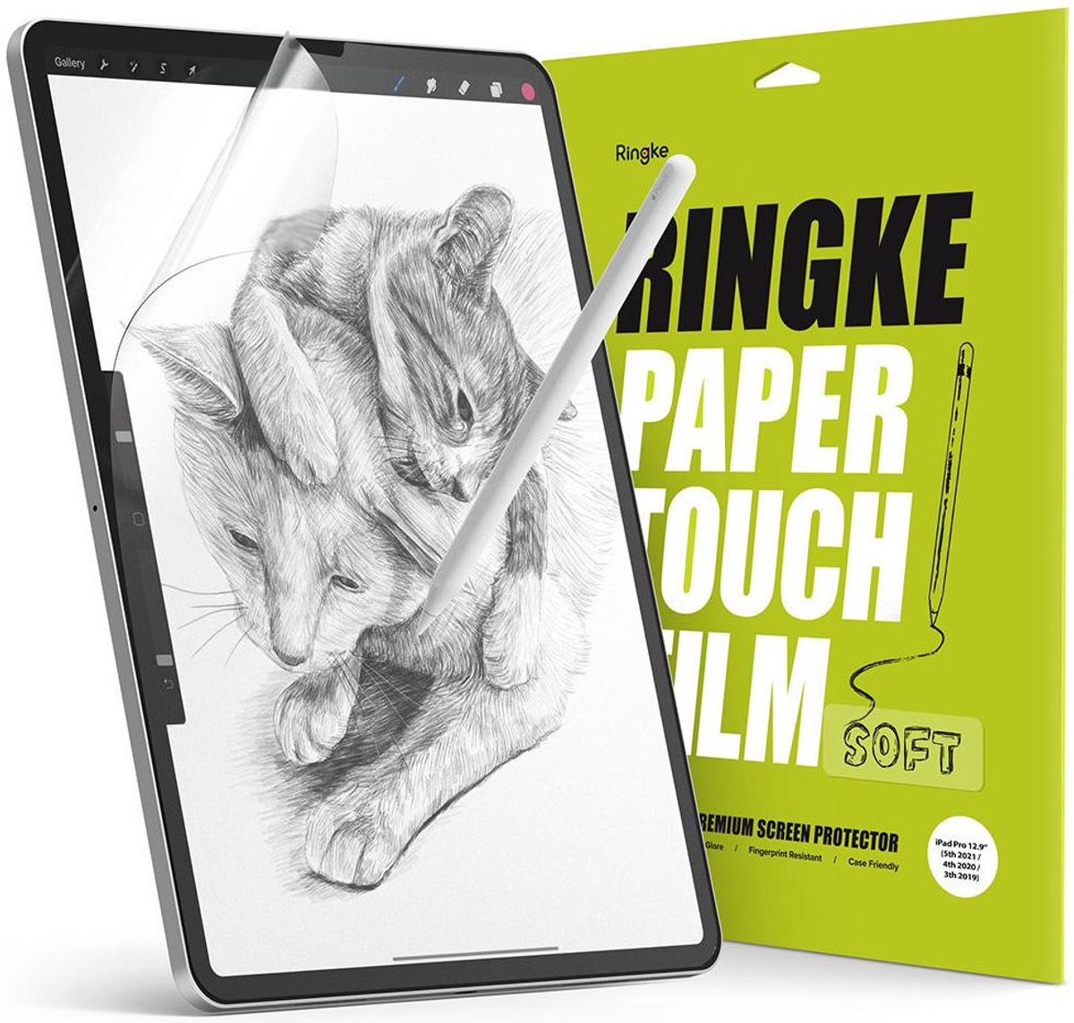 Ringke Paper Touch Soft Sceen Protector Geschikt voor Apple iPad Pro 12.9