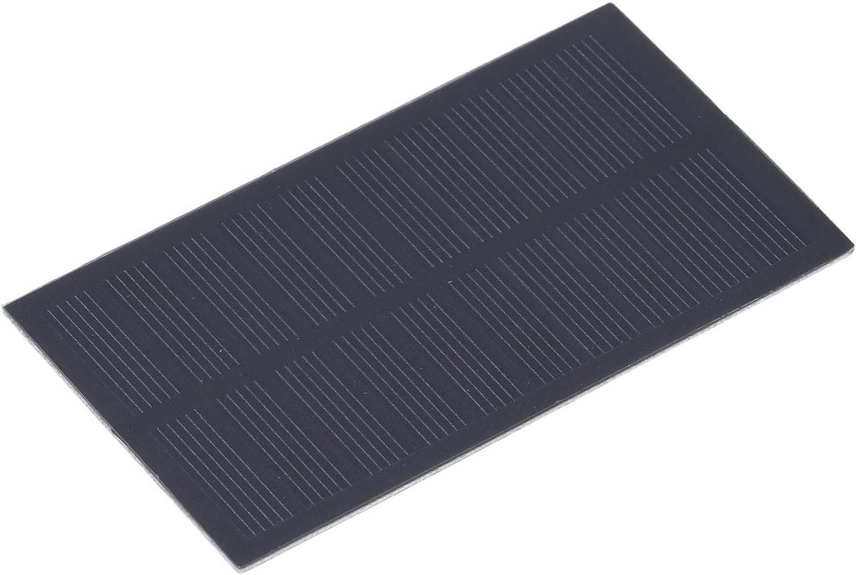 Mini Zonnecel Paneel - Diy Zonnepaneel Module - Batterijen Opladen - Monokristallijn Silicium - 1 Watt 5 Volt - Zwart