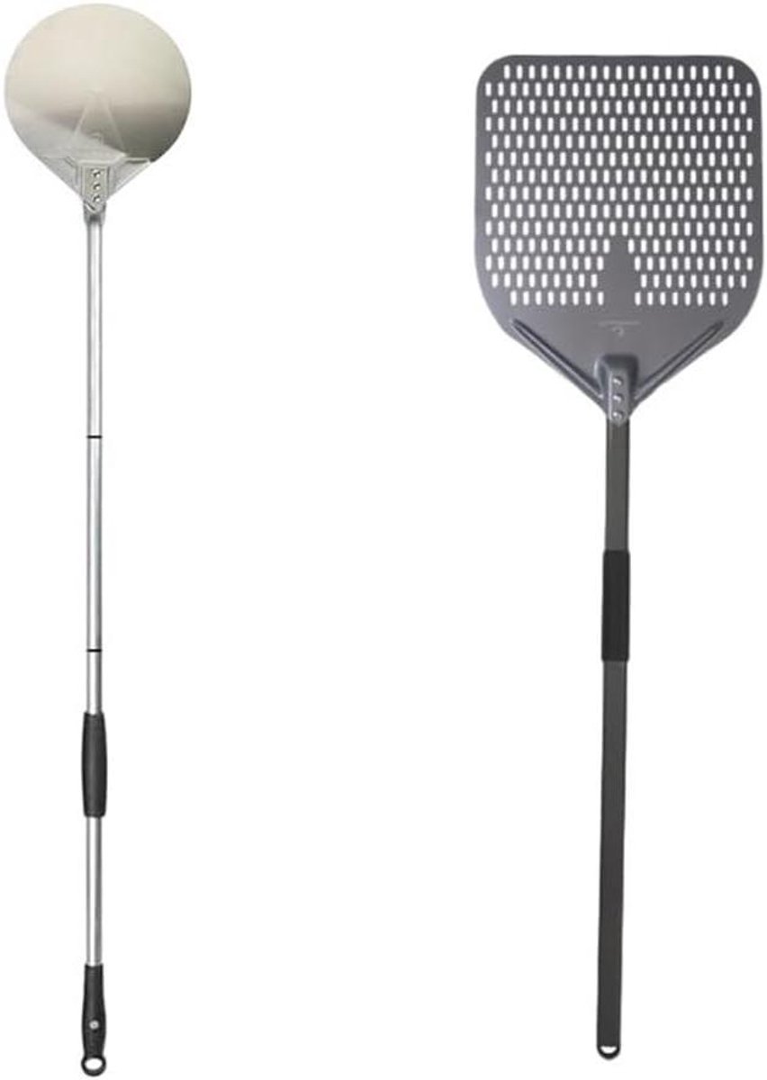 Pizzaschep - Pizzagereedschap - Pizza Bakken - Afneembare steel - 47 inch - Metaal