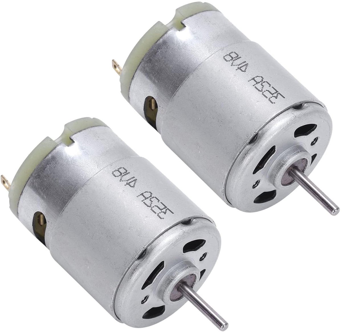 Mini Motor - DC Motor - Modelbouw Projecten - Hoge Snelheid - 38 x 28 mm - Zilver