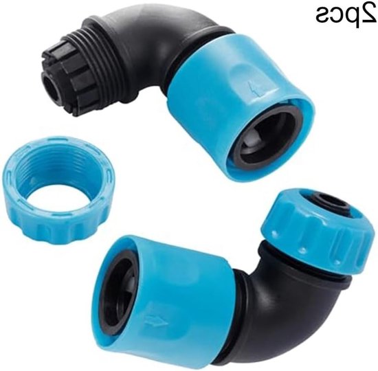 Efficiënte Connector Ontwerp Set van Twee Elleboog Snelkoppelingen - Perfect Geschikt Voor Het Optimaliseren Van Uw Voor Tuinieren & Auto Care Routine - Tuinaccessoires & Snelkoppelingen van Merkloos	 — afbeelding 2