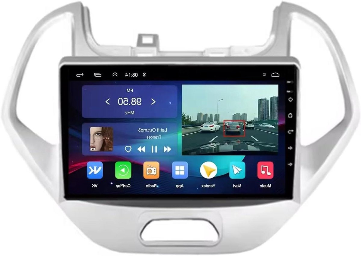 Autoradio Mediasysteem - Auto Scherm - Navigatie en Muziek - Telefoon Spiegeling - 2 DIN - Zwart