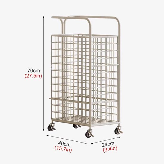 Muurbevestiging Yoga Rek - Opbergrek Fitness - Sport Spullen Opbergen - Multifunctioneel Ontwerp - 40 x 24 x 70 cm — afbeelding 5